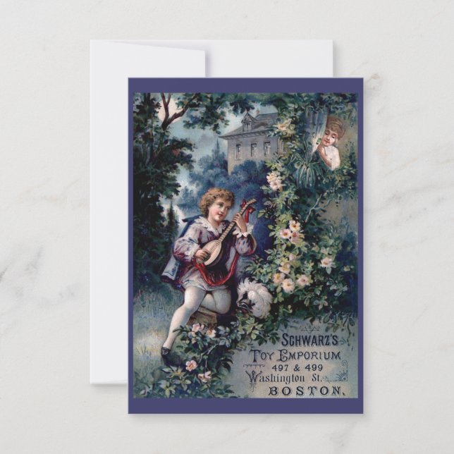 Vintage Toy Emporium Ad Invitation (Front)