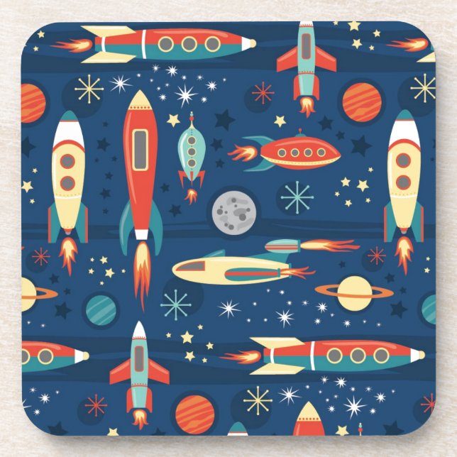 Vintage Toy Rockets Coaster (Front)