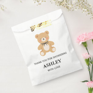 Vintage Toy Teddy Bear Classic Baby Shower Favour Bags
