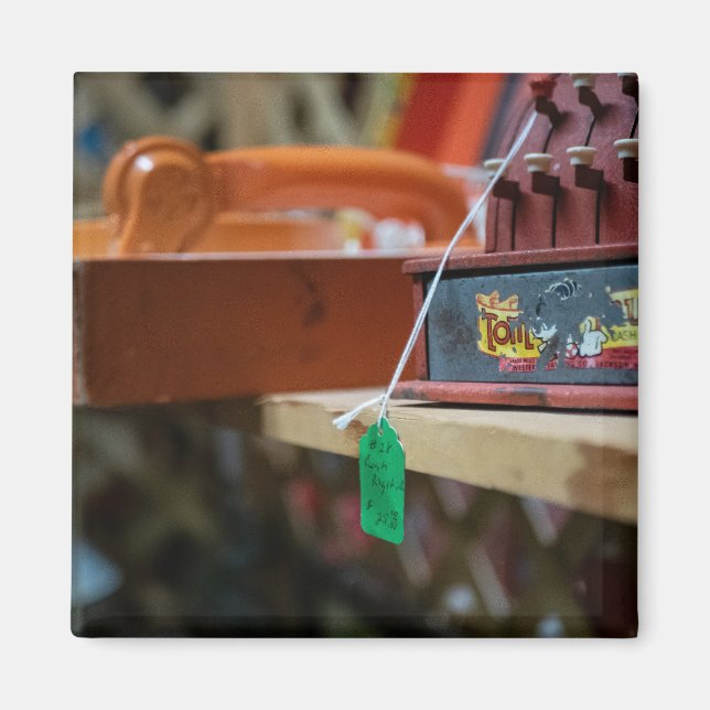 Vintage Toy Train Magnet (Front)