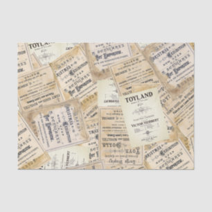 Vintage Toyland Christmas Tissue Paper