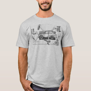 Vintage Trabant car designed T-shirt