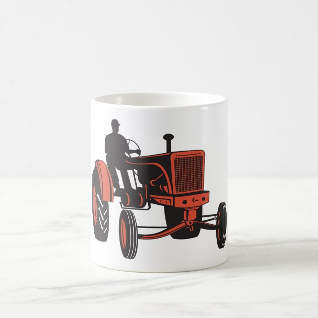 Vintage Tractor Coffee Mug (Center)