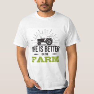 Vintage Tractor Farm Life Shirt Men's Country