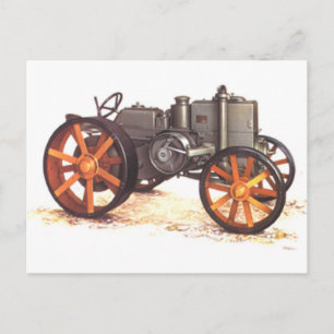 Vintage Tractor Postcard