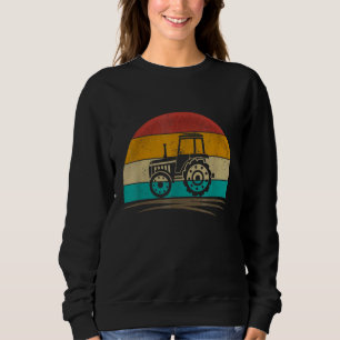 Vintage Tractor Ranch Retro 70s Distressed Farmer  Sweatshirt