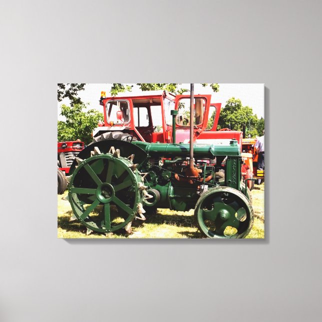 VINTAGE TRACTORS   CANVAS PRINT (Front)