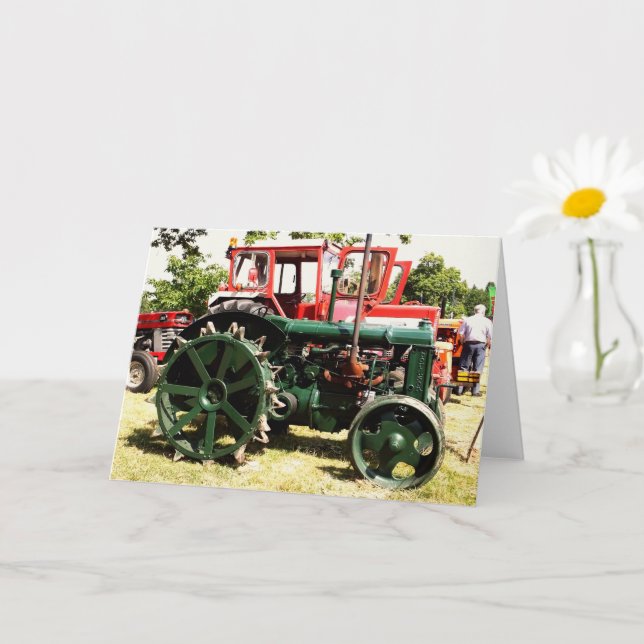 VINTAGE TRACTORS   CARD (Small Plant)