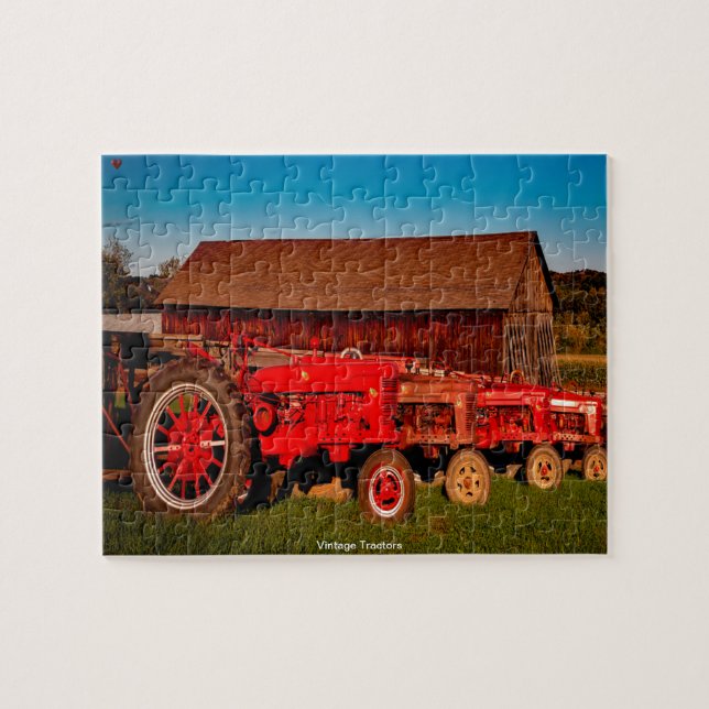 Vintage Tractors Jigsaw Puzzle (Horizontal)