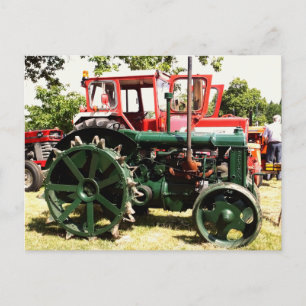 VINTAGE TRACTORS   POSTCARD