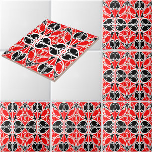 Vintage Traditional  Maori Tribal Art Pattern Tile
