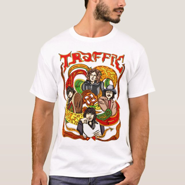 Vintage Traffic band, Steve Winwood T-Shirt (Front)
