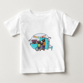 Vintage Trailer Pugs Baby T-Shirt