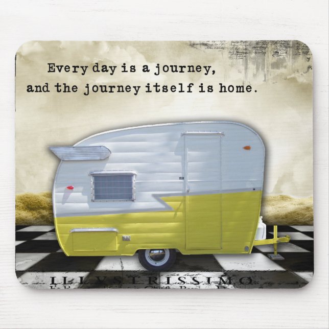 Vintage Trailer Shasta Journey Mouse Pad (Front)