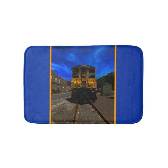 Vintage Train Bath Mat (Front)