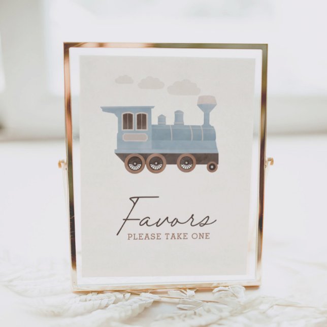 Vintage Train Birthday Party Favours Sign (Creator Uploaded)
