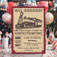 Vintage Train Birthday Party