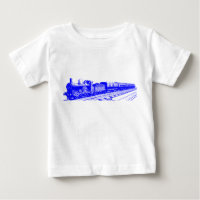 Vintage Train - Blue