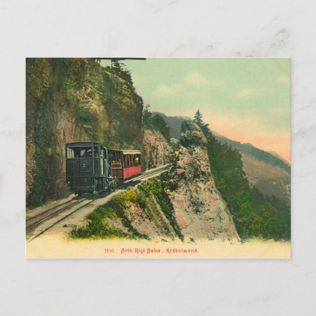 Vintage Train from an old postcard (Front)