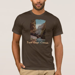 Vintage Train in Royal Gorge Men's Shirt