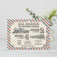 Vintage Train Joint Birthday