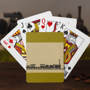 Vintage Train Playing Cards