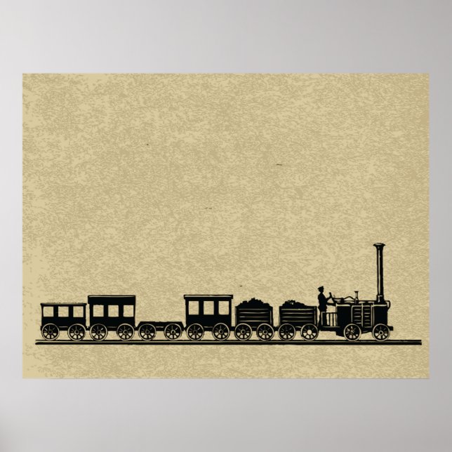 Vintage Train Poster (Front)