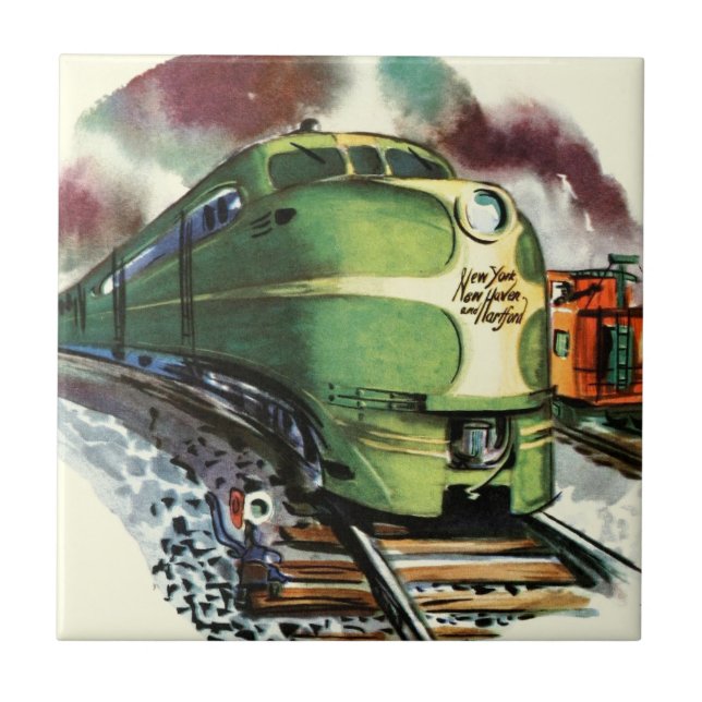 Vintage Train Tile (Front)
