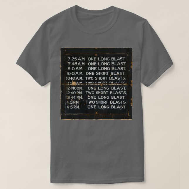 Vintage Train Time Board T-Shirt (Design Front)