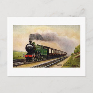 Vintage-Train-West Riding Pullman Postcard