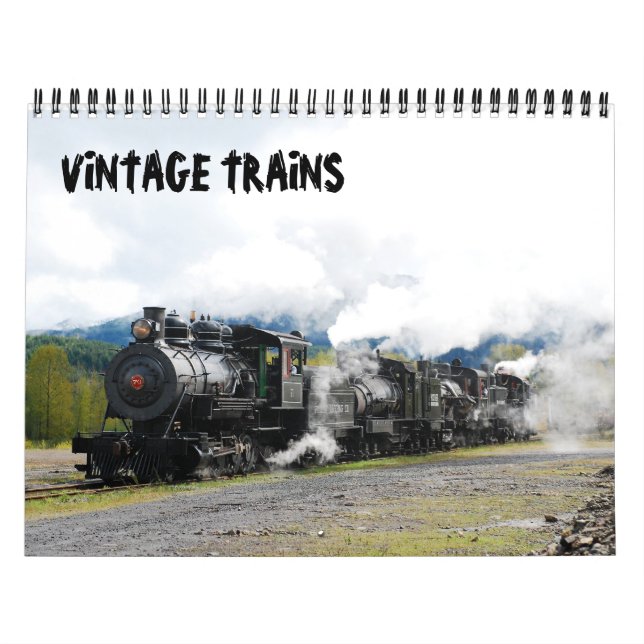 VINTAGE TRAINS CALENDAR (Cover)