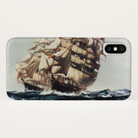 Vintage Transporation, Clipper Ships in Rough Seas