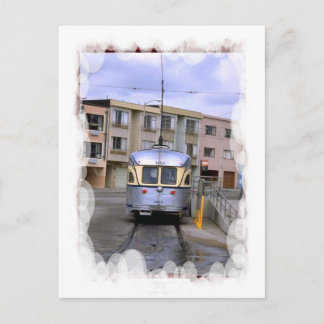 Vintage Transport - Town tram Postcard