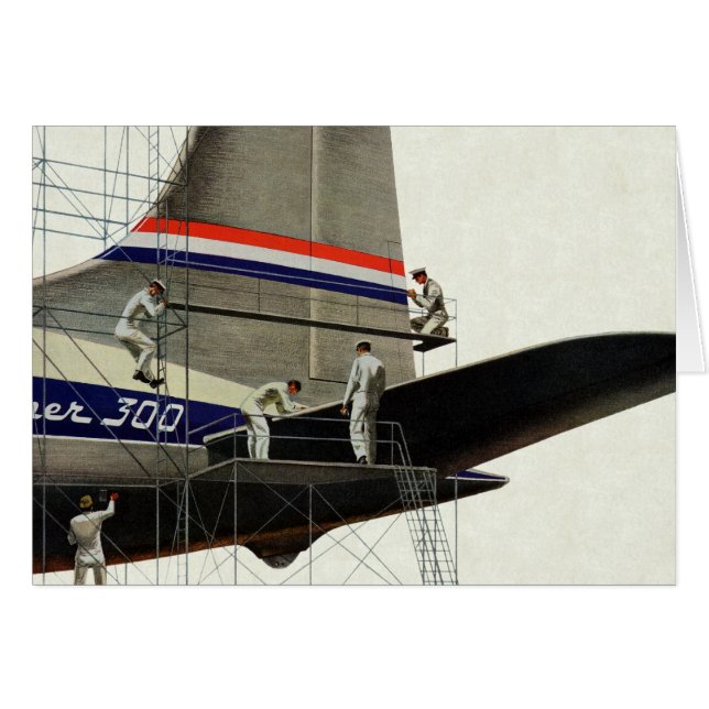 Vintage Transportation, Airplane Maintenance (Front Horizontal)