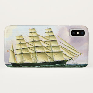 Vintage Transportation Antique Clipper Ship at Sea Case-Mate iPhone Case