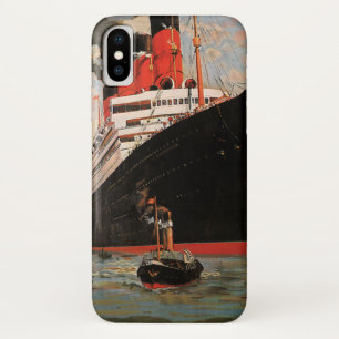 Vintage Transportation, Cruise Ship Harbour Tugboa Case-Mate iPhone Case