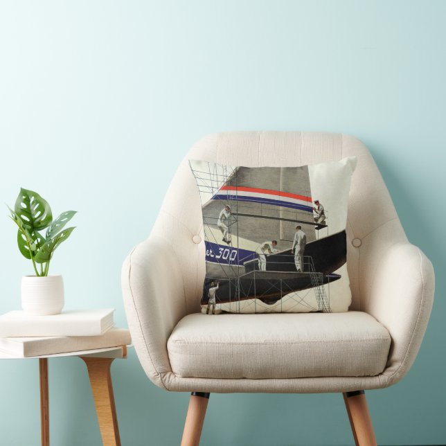 Vintage Transportation, Maintenance for Aeroplanes Cushion (Chair)