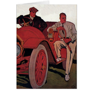 Vintage Transportation Men Antique Convertible Car