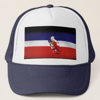 Vintage Transportation, Patriotic Racers Race Cars Trucker Hat