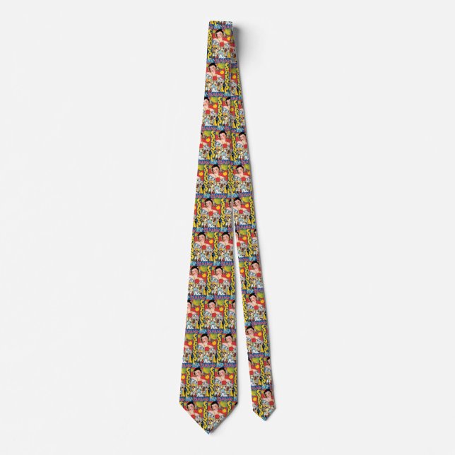 Vintage Travel 1937 Panama Carnival Party Woman Tie (Front)