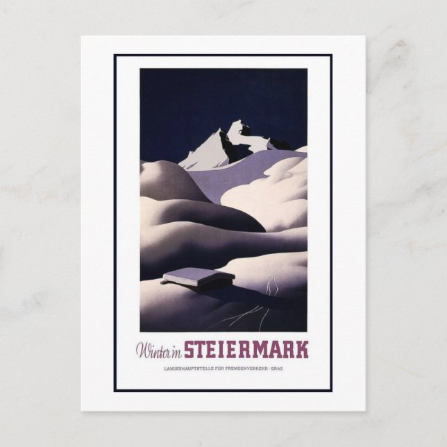 Vintage Travel Advertisement For Austria Postcard (Front)