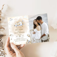 Vintage Travel Aeroplane Baby Shower Party Photo 