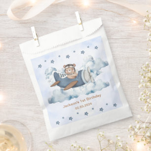 Vintage Travel Aeroplane Birthday Party  Favour Bags