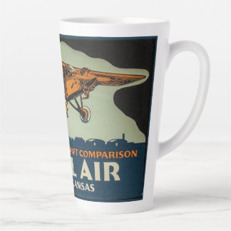 Vintage Travel Air Plane, Wichita the Air Capital Latte Mug