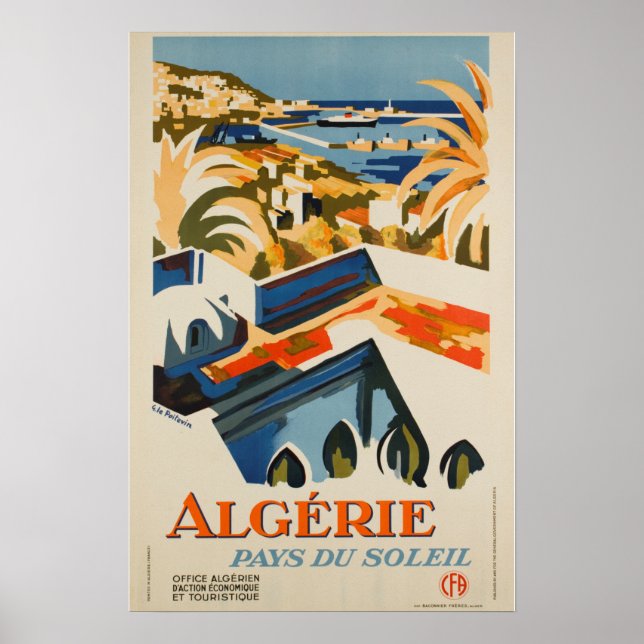 Vintage Travel - Algerie - Sun Country Poster (Front)