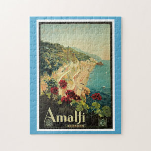 Vintage Travel Amalfi Italy Jigsaw Puzzle