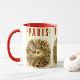 Vintage Travel, Arc de Triomphe Paris France Mug
