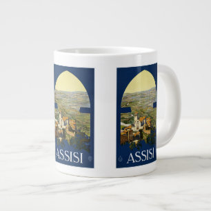 Vintage Travel Assisi Italy mugs