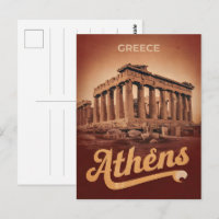 vintage Travel Athens capital of Greece gifts