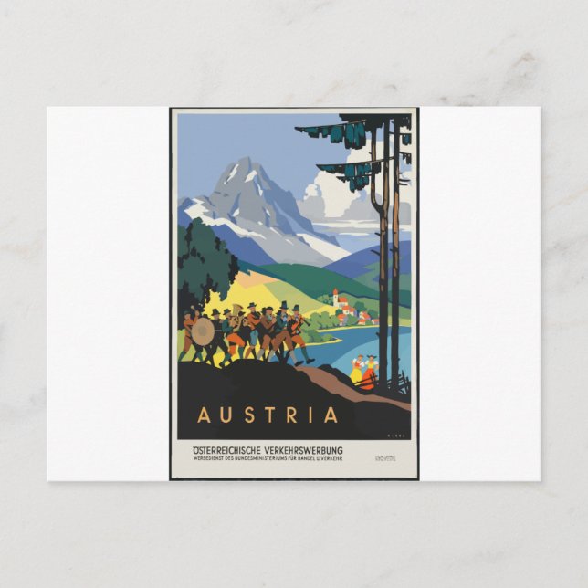 Vintage Travel Austria Postcard (Front)